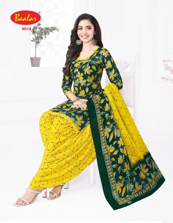 Baalar Cristal Vol 09 Cotton Printed Fancy Dress Material Collection Wholesale Catalog - Image 4