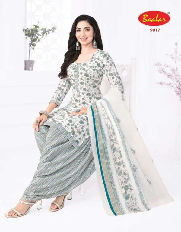 Baalar Cristal Vol 09 Cotton Printed Fancy Dress Material Collection Wholesale Catalog - Image 6