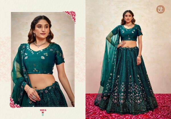 Elegance Vol 1 Designer Silk Lehenga Choli Catalog Collection Wholesale - Image 2