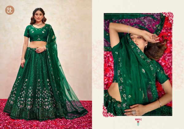 Elegance Vol 1 Designer Silk Lehenga Choli Catalog Collection Wholesale - Image 4