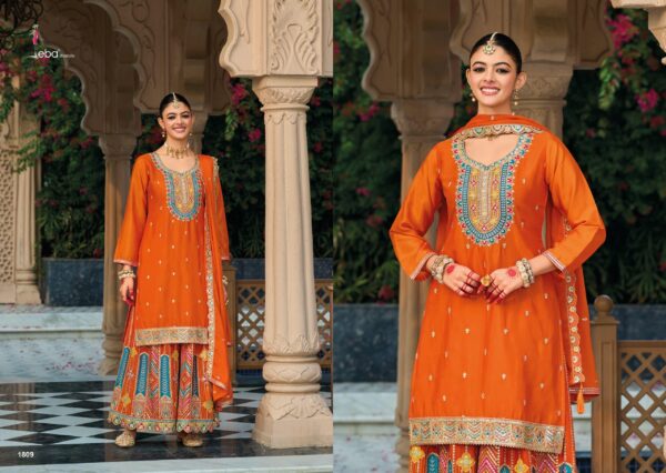 Eba Mohini Edition Chinon Embroidered Ready Made Suits Catalog Collection - Image 2