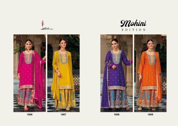 Eba Mohini Edition Chinon Embroidered Ready Made Suits Catalog Collection - Image 6
