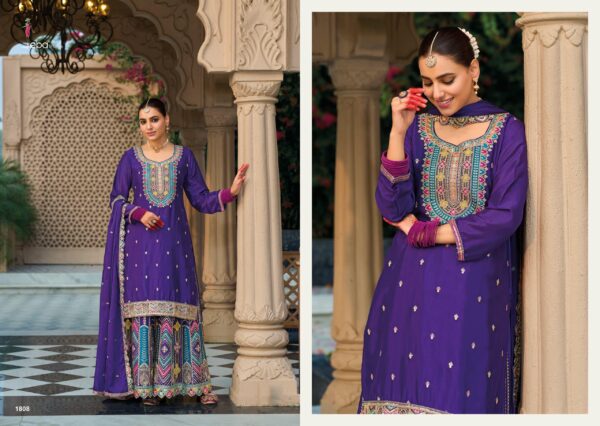 Eba Mohini Edition Chinon Embroidered Ready Made Suits Catalog Collection - Image 4