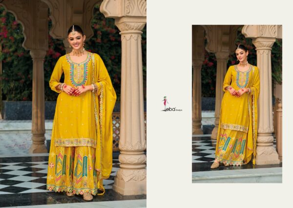 Eba Mohini Edition Chinon Embroidered Ready Made Suits Catalog Collection - Image 5