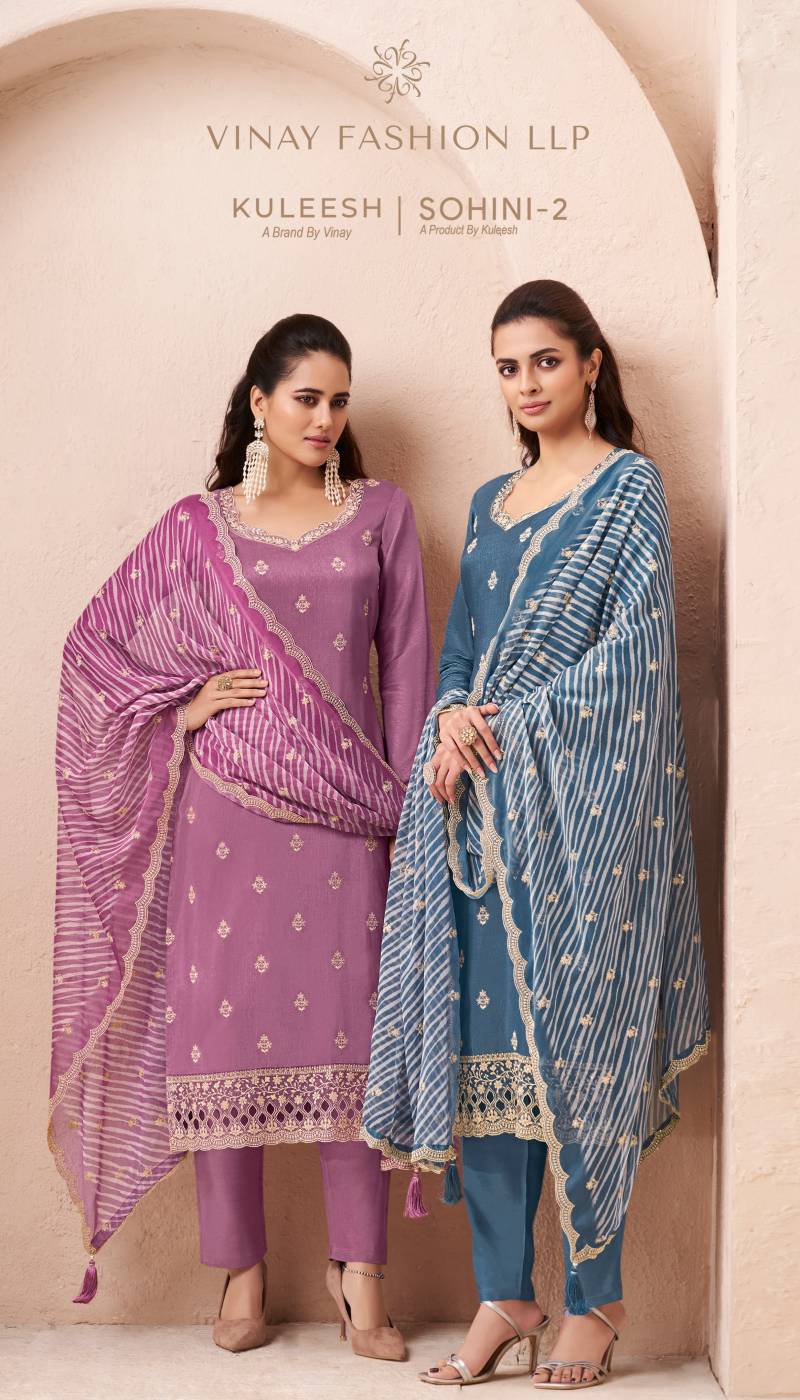 Vinay Kuleesh Sohini 2 Designer Salwar Kameez Catalog Collection Dealer