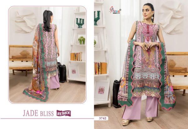 Shree Jade Bliss Remix Cotton Dupatta Pakistani Salwar Suits Catalog Wholesale Supplier - Image 2