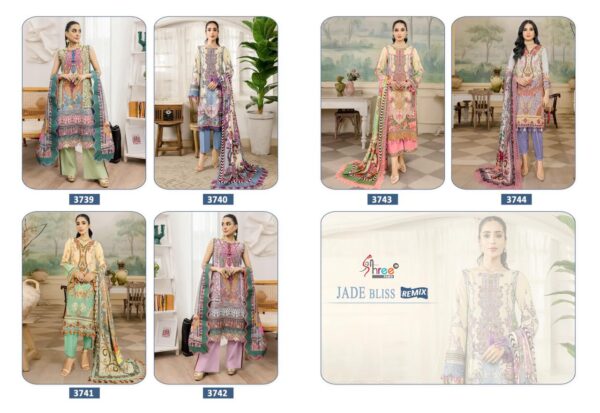 Shree Jade Bliss Remix Cotton Dupatta Pakistani Salwar Suits Catalog Wholesale Supplier - Image 5