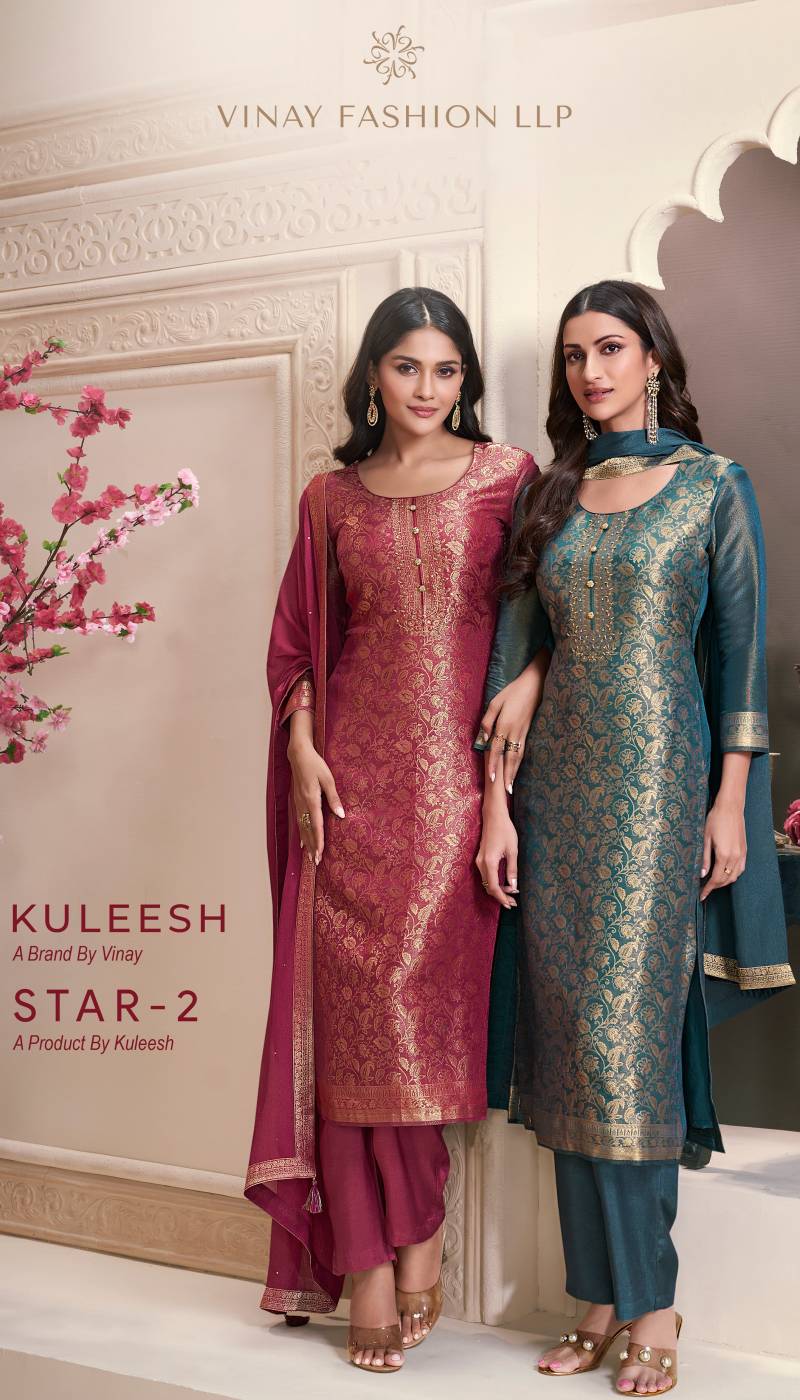 Vinay Kuleesh Star 2 Designer Salwar Kameez Catalog Collection Wholesale