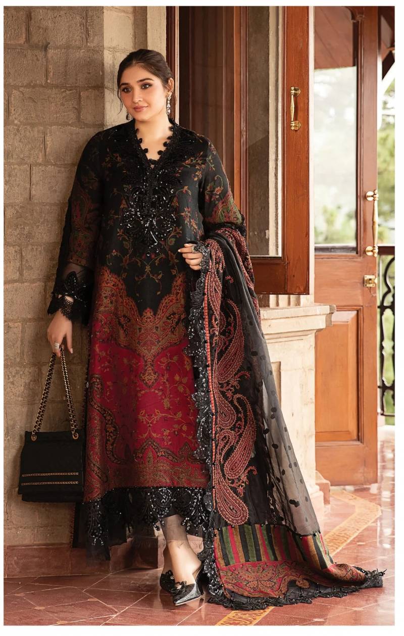Alzohaib Az 1144 A And B Chiffon Dupatta Pakistani Suits Catalog Wholesale Collection