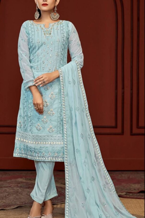 Bilqis B 114 Georgette Pakistani Salwar Kameez Catalog Collection Wholesale