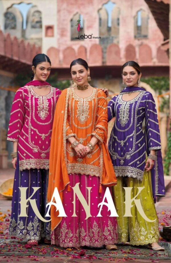 Eba Kanak Chinon Embroidered Ready Made Pakistani Suits Catalog Collection