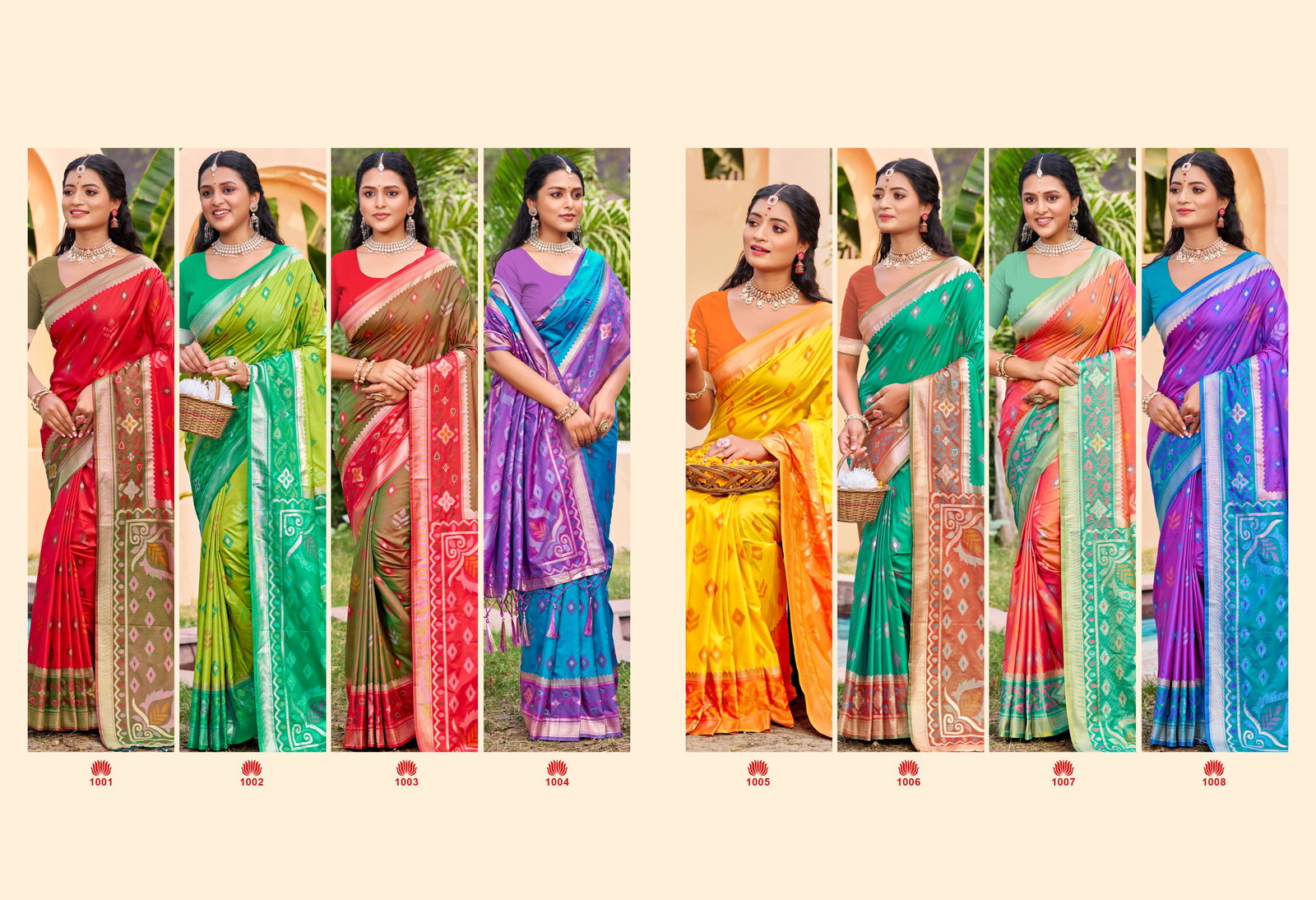 Bunawat Pochampalli Silk Vol 4 Silk Sarees Catalog Collection Wholesale - Image 9