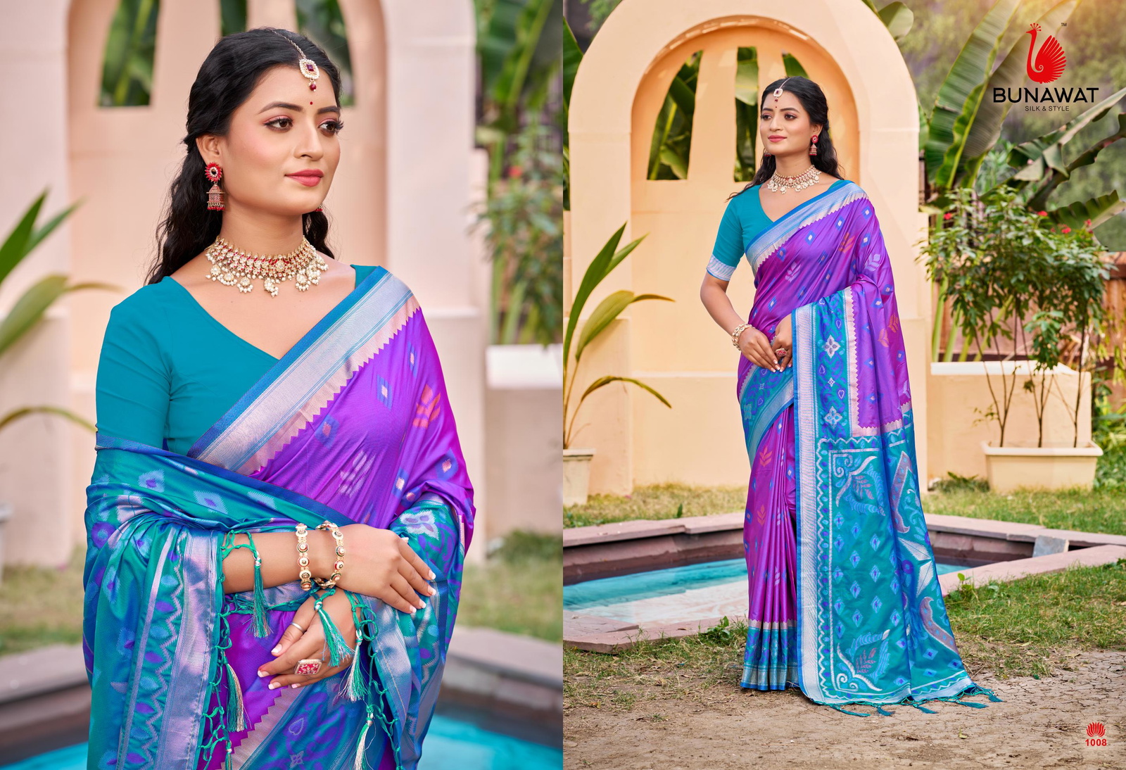 Bunawat Pochampalli Silk Vol 4 Silk Sarees Catalog Collection Wholesale - Image 4