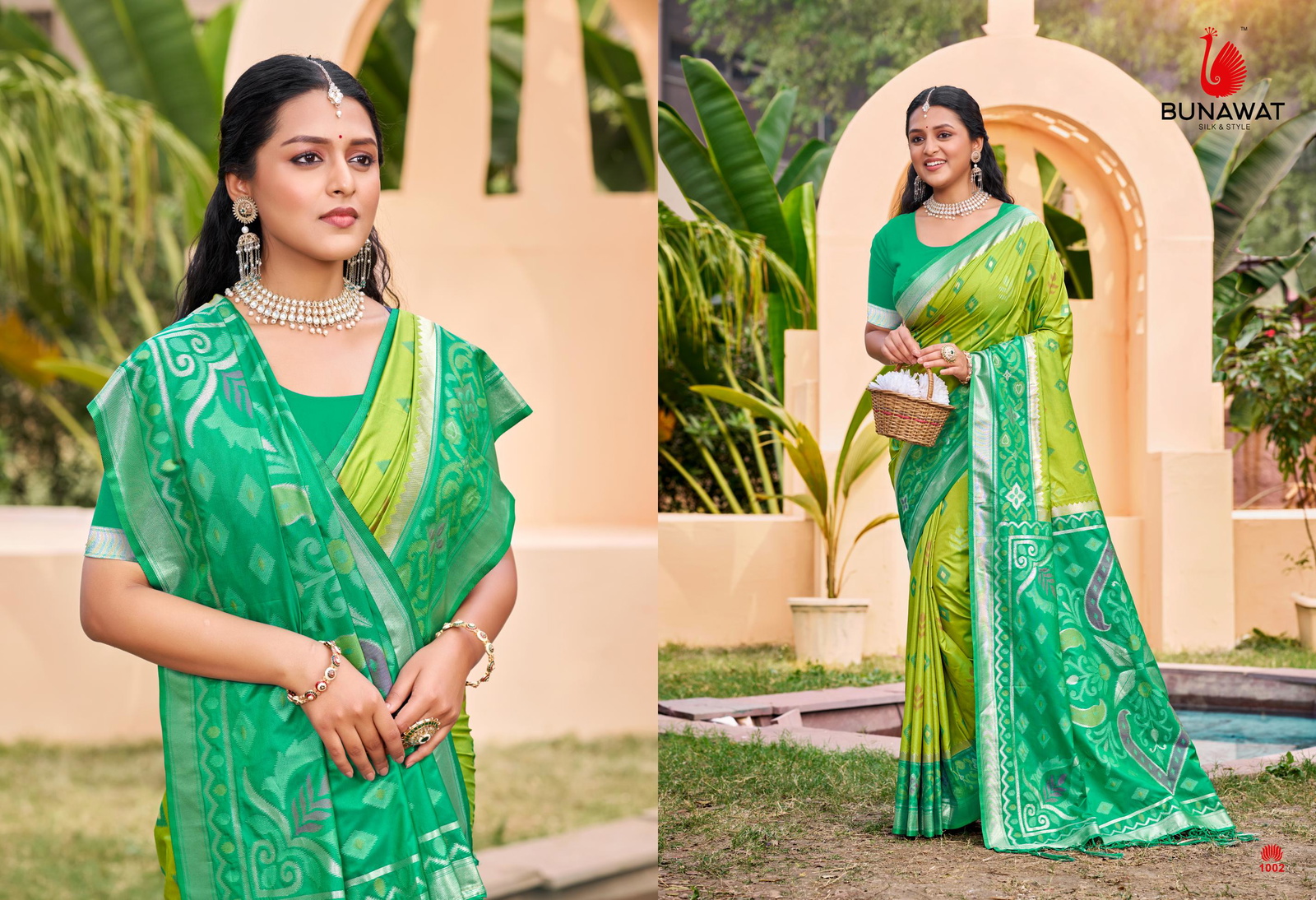 Bunawat Pochampalli Silk Vol 4 Silk Sarees Catalog Collection Wholesale - Image 5