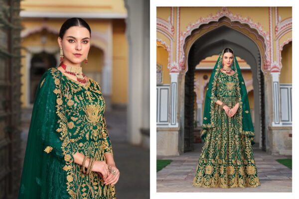 Senhora Mehbooba Vol 1 Designer Embroidered Net Gown Catalog Collection - Image 4