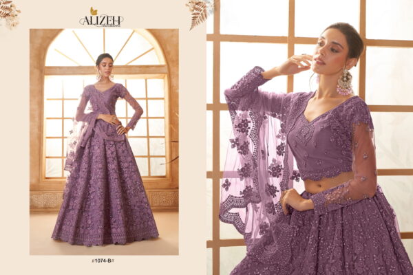 Alizeh Bridal Heritage Vol 3 Color Saga Designer Lehenga Choli Wholesale Collection - Image 19