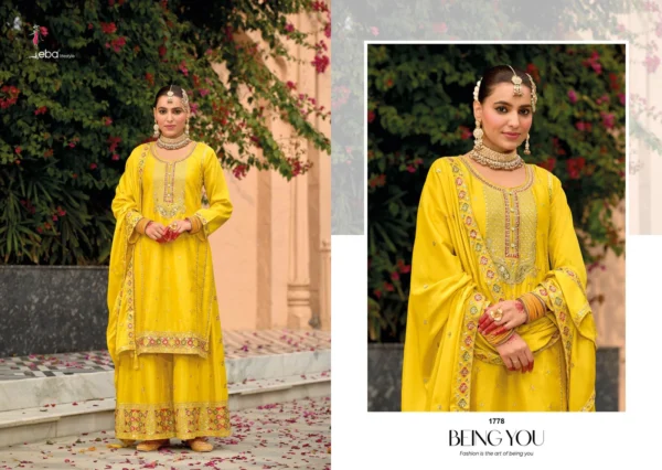 Eba Nimrat Series 1778 To 1780 Chinon Ready Made Suits Collection Wholesale - Image 5