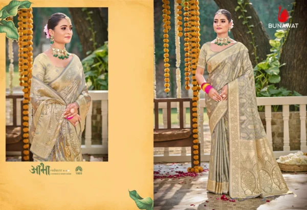 Bunawat Suryaprabha Wedding Wear Satin Silk Saree Collection - Image 8