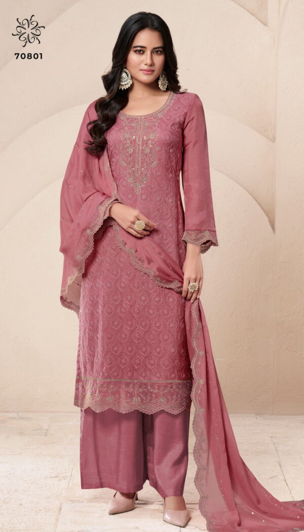 Vinay Kuleesh Saroj 2 Embroidered Salwar Kameez Catalog Collection Wholesale - Image 7