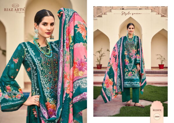 Riaz Arts Musafir Vol 15 Lawn Digital Printed Dress Material Collection Catalog - Image 3