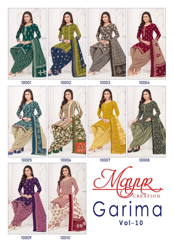 Mayur Garima Vol 10 Cotton Printed Dress Material Catalog Collection - Image 4