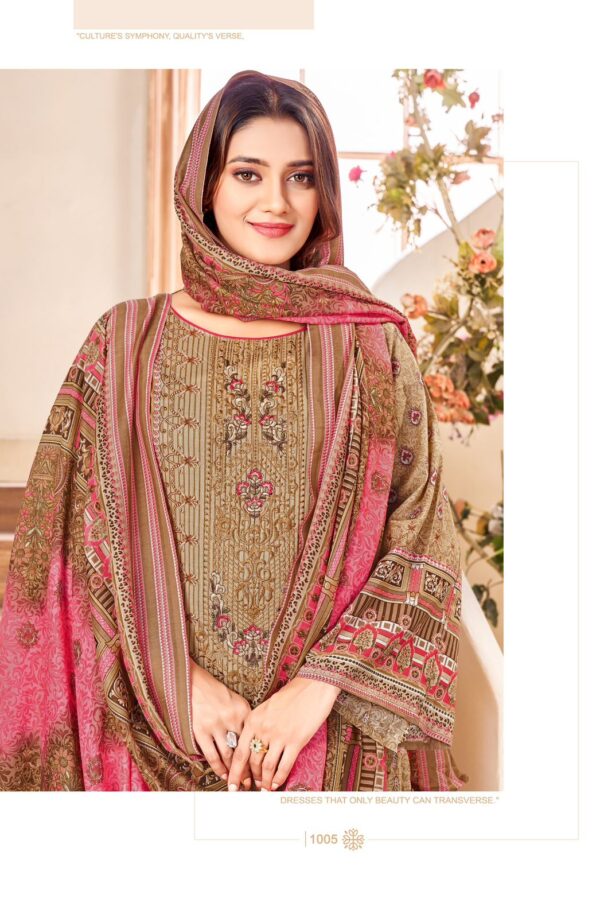 Al Karam Nisa Vol 01 Lawn Cotton Karachi Dress Material Catalog Collection - Image 3