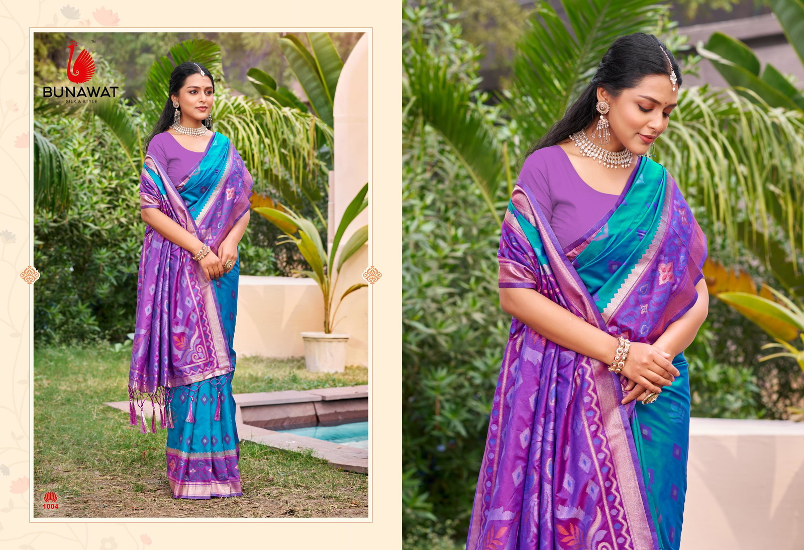 Bunawat Pochampalli Silk Vol 4 Silk Sarees Catalog Collection Wholesale - Image 3