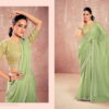 Sirona Shamika Kiwi Chiffon Fancy Saree Catalog Collection Wholesale - Image 2