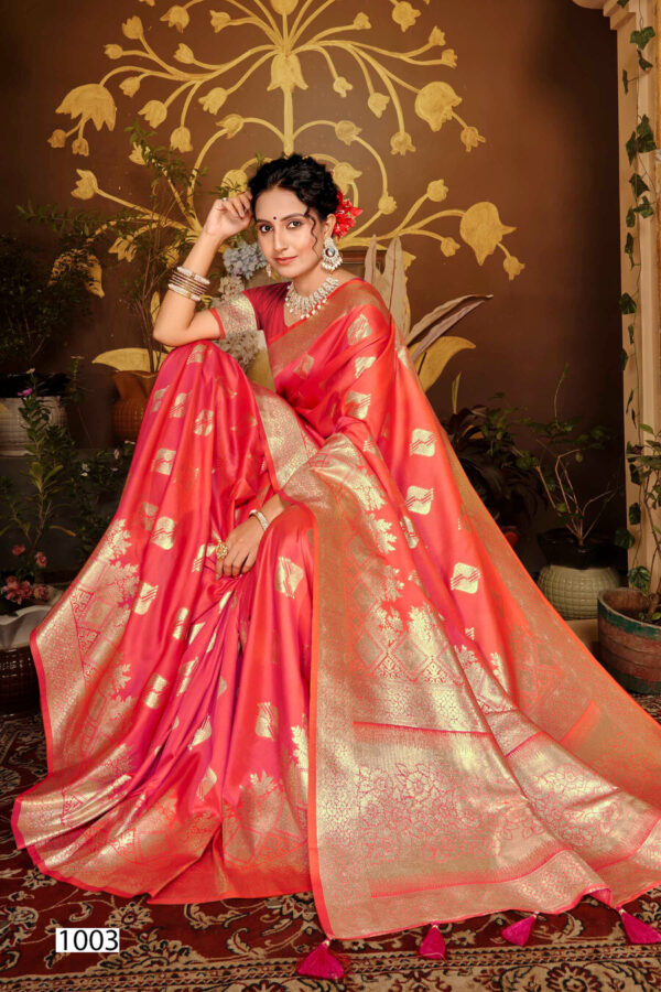 Saroj Sankalp Silk Vol 7 Festive Wear Fancy Silk Saree Catalog Collection - Image 3