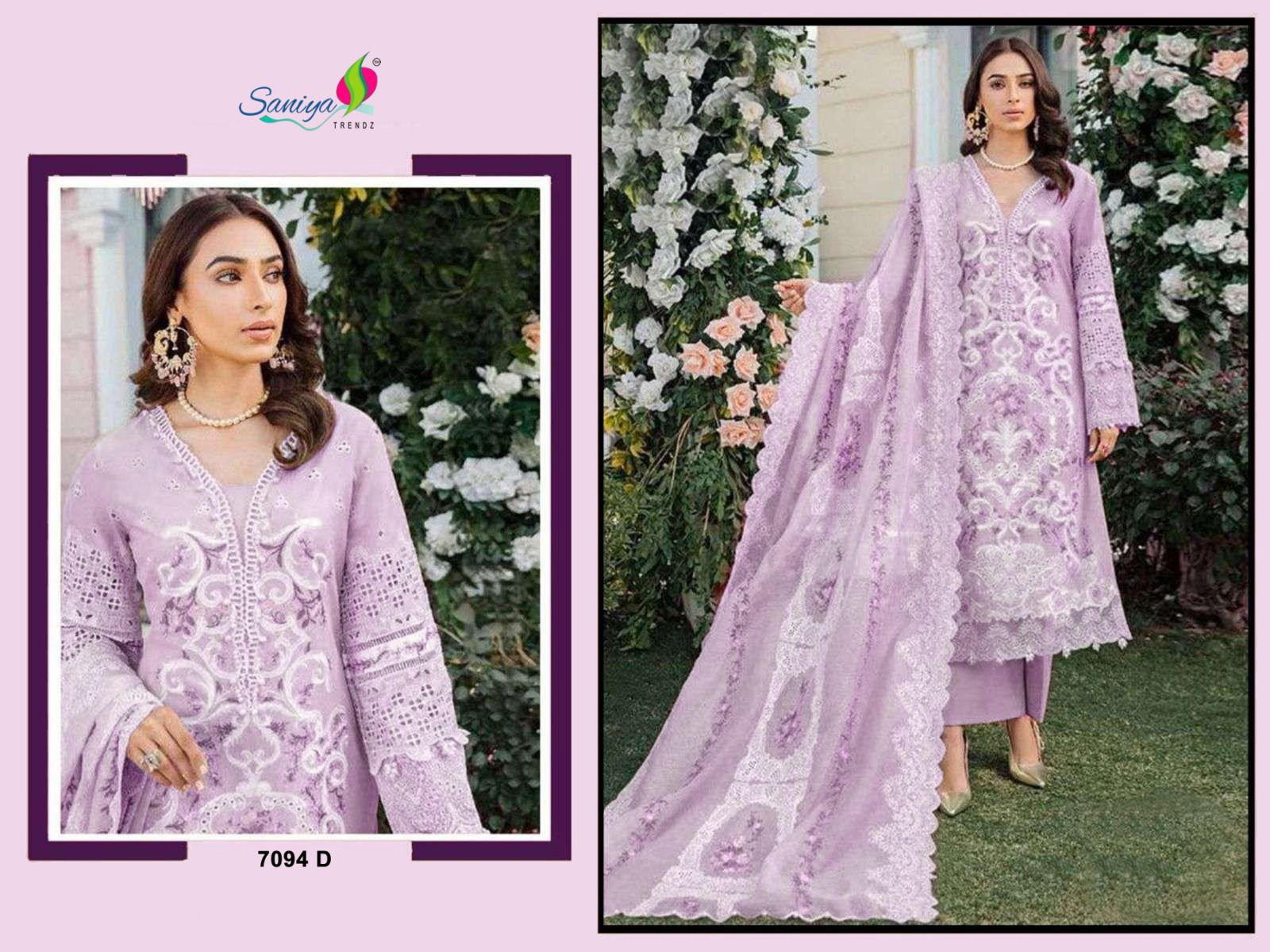 Saniya 7094 Cotton Pakistani Salwar Kameez Catalog Wholesale Collection - Image 3
