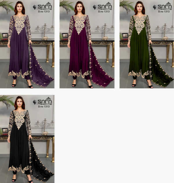 Safa Fashion Fab 1313 Light Colours Ready Made Pakistani Suit Wholesale Catalog - Image 3