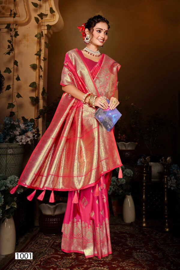 Saroj Sankalp Silk Vol 7 Festive Wear Fancy Silk Saree Catalog Collection - Image 4