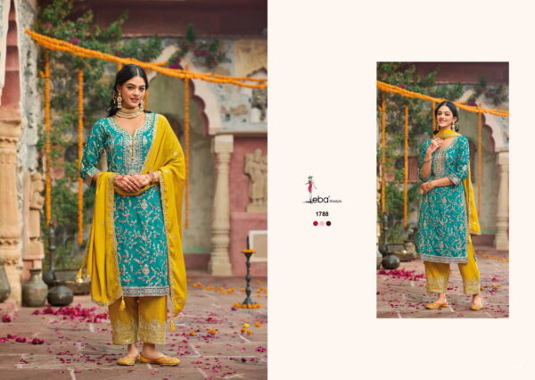 Eba Sangit Chinon Embroidered Ready Made Suits Catalog Collection Wholesale - Image 3