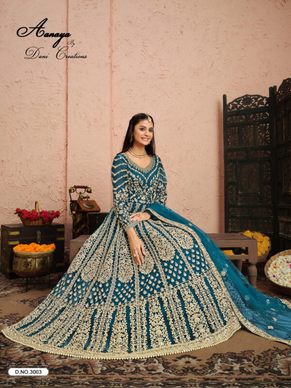 Aanaya Vol 130 Designer Net Salwar Kameez Collection Wholesale - Image 6