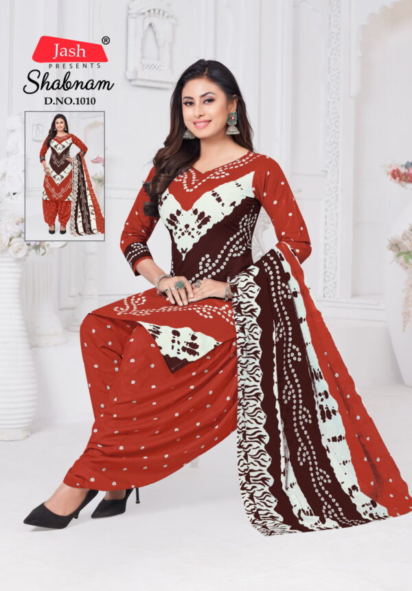 Jash Shabnam Cotton Printed Dress Material Collection Wholesale - Image 4