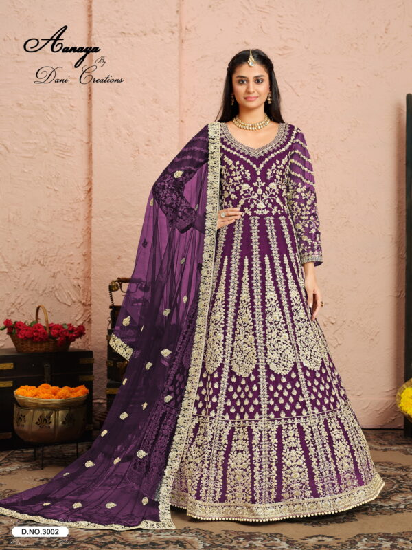 Aanaya Vol 130 Designer Net Salwar Kameez Collection Wholesale - Image 8