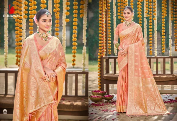 Bunawat Suryaprabha Wedding Wear Satin Silk Saree Collection - Image 4