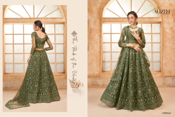 Alizeh Bridal Heritage Vol 3 Color Saga Designer Lehenga Choli Wholesale Collection - Image 9