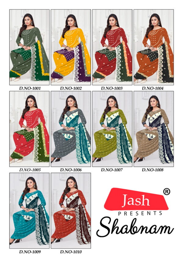 Jash Shabnam Cotton Printed Dress Material Collection Wholesale - Image 6