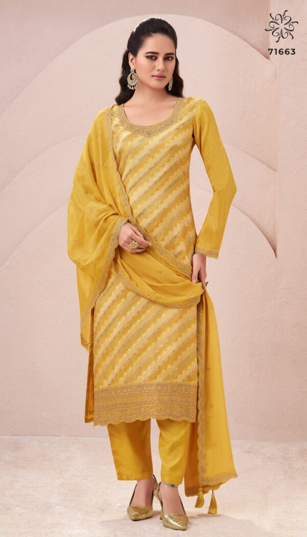 Vinay Kuleesh Aasmaa 2 Designer Salwar Kameez Catalog Collection Wholesale - Image 3