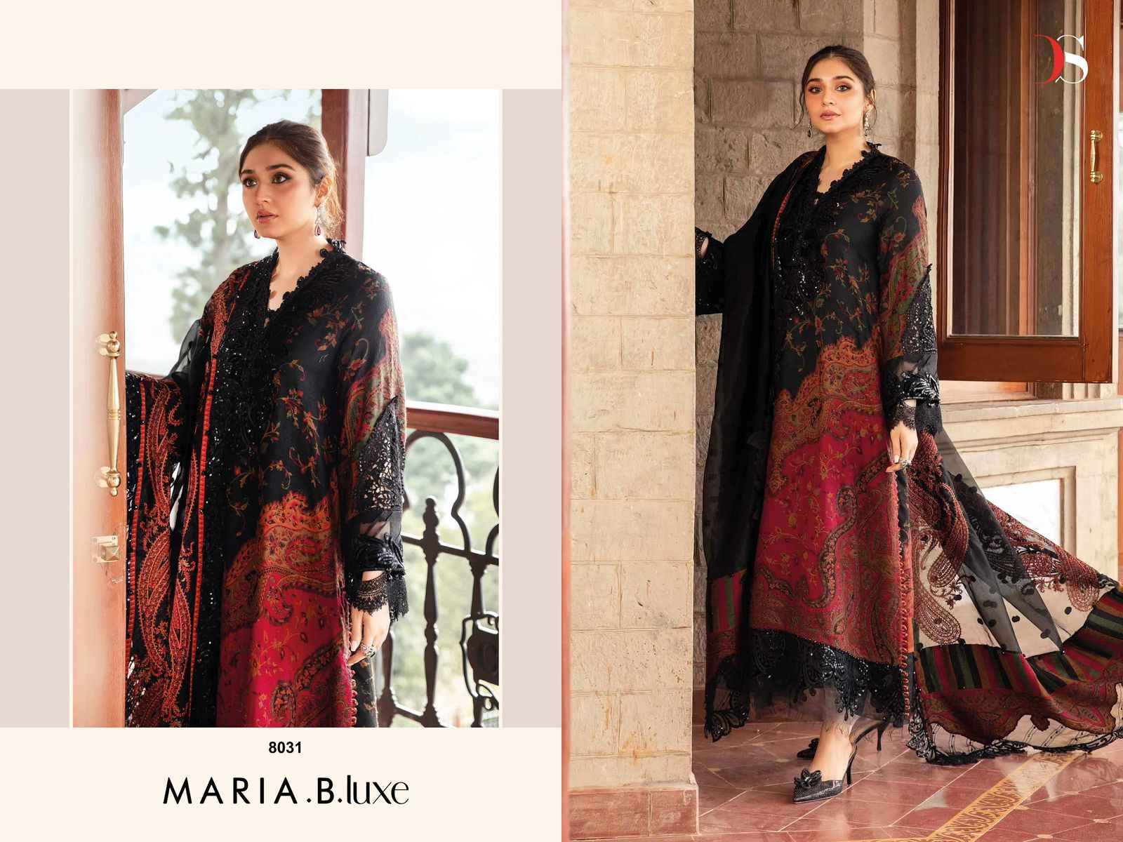 Deepsy Maria B Luxe 8031 Cotton Printed Pakistani Salwar Suit Catalog Collection - Image 2
