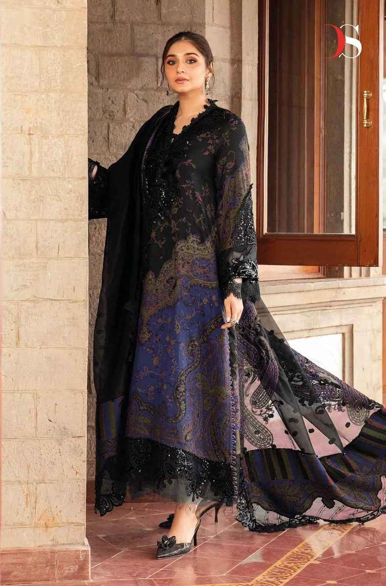 Deepsy Maria B Luxe 8031 Cotton Printed Pakistani Salwar Suit Catalog Collection - Image 4
