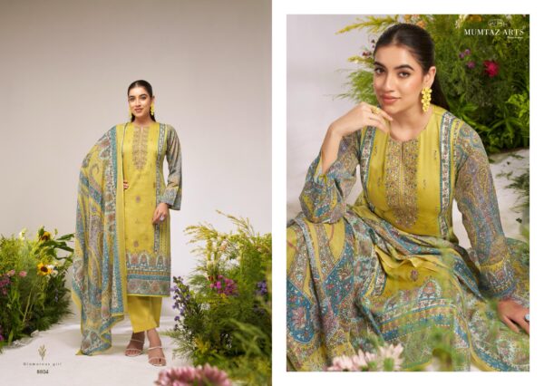 Mumtaz Flower Valley Series 8801 Digital Printed Dress Material - Image 3