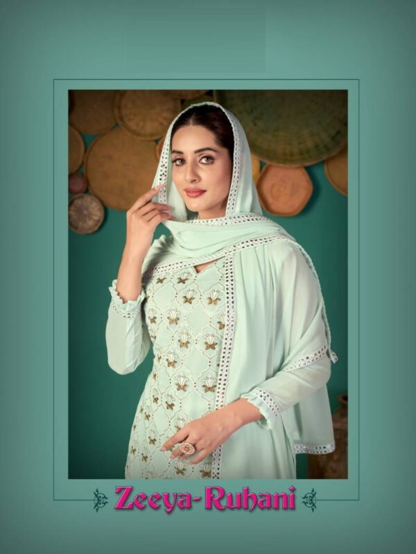 Zeeya Ruhani Georgette Designer Salwar Kameez Collection