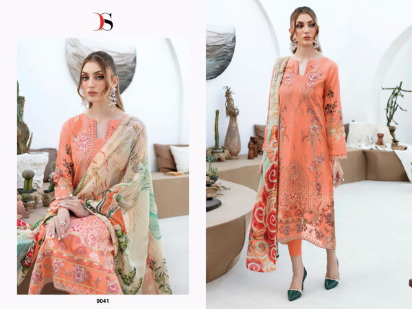 Deepsy Cheveron 13 Chiffon Dupatta Pakistani Salwar Suits - Image 3