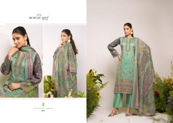 Mumtaz Flower Valley Series 8801 Digital Printed Dress Material - Image 5