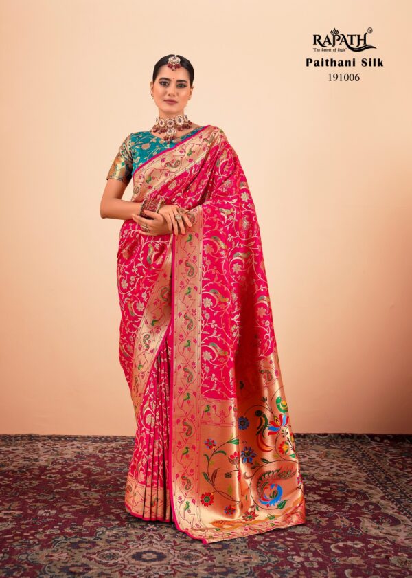 Rajpath Shailja Paithani Silk With Zari Weaving Sarees Collection - Image 5