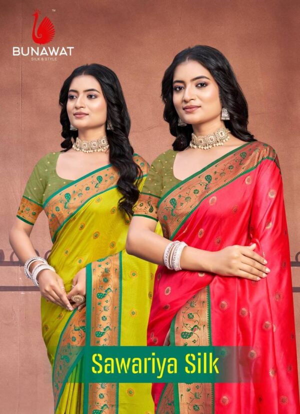 Bunawat Sawariya Silk Latest Designer Wedding Wear Silk Saree Collection