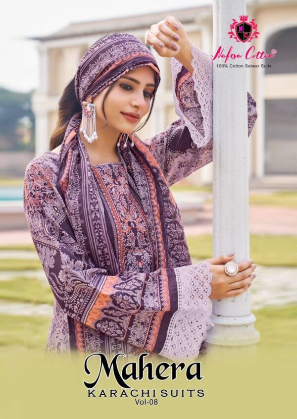 Nafisa Mahera Vol 8 Cotton Printed Dress Material Collection
