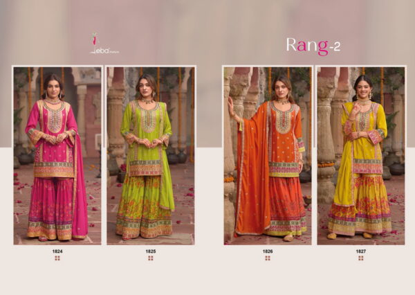 Eba Rang 2 Chinon Embroidered Ready Made Salwar Suit Collection - Image 5